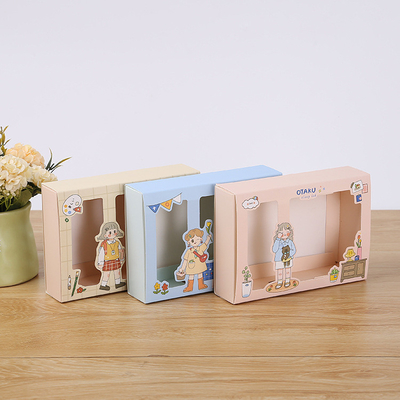 Cosmetics Exquisite Packaging Box Printing Skywindow Color Box White Card Paper Box Packaging Box