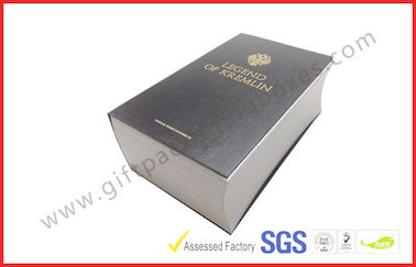 Hot Stampig Emboss Paper Wine Packaging Boxes With Bible Book Shape