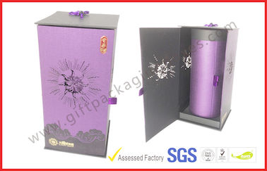 Handmade Round Gift Packaging Boxes , Revolving Embossed Gift Box