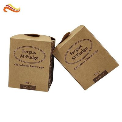 Offset Printing Ivory Board Kraft Paper Box For Handmade Fudge