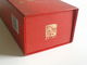 Embossing Elegant Cigar Gift Boxes Foldable Coated Paper with red