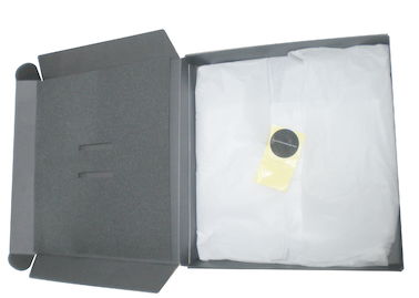 Luxury Black Corrugated Paper Box, Foldable Duplex Box With Flute Box For Cloth Packaging