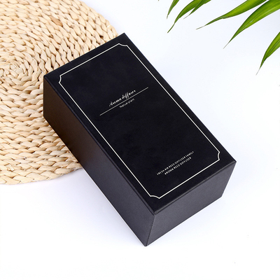 Custom rectangular heaven and earth lid gift box copper cardboard fragrance packaging box perfume birthday gift box