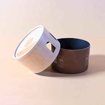 Customized cylinder kraft paper can packaging box for color printing hollowed out circular paper tube paper tube