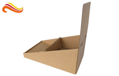 Brown Color Custom Corrugated Boxes Glossy Lamination Surface For Product Display